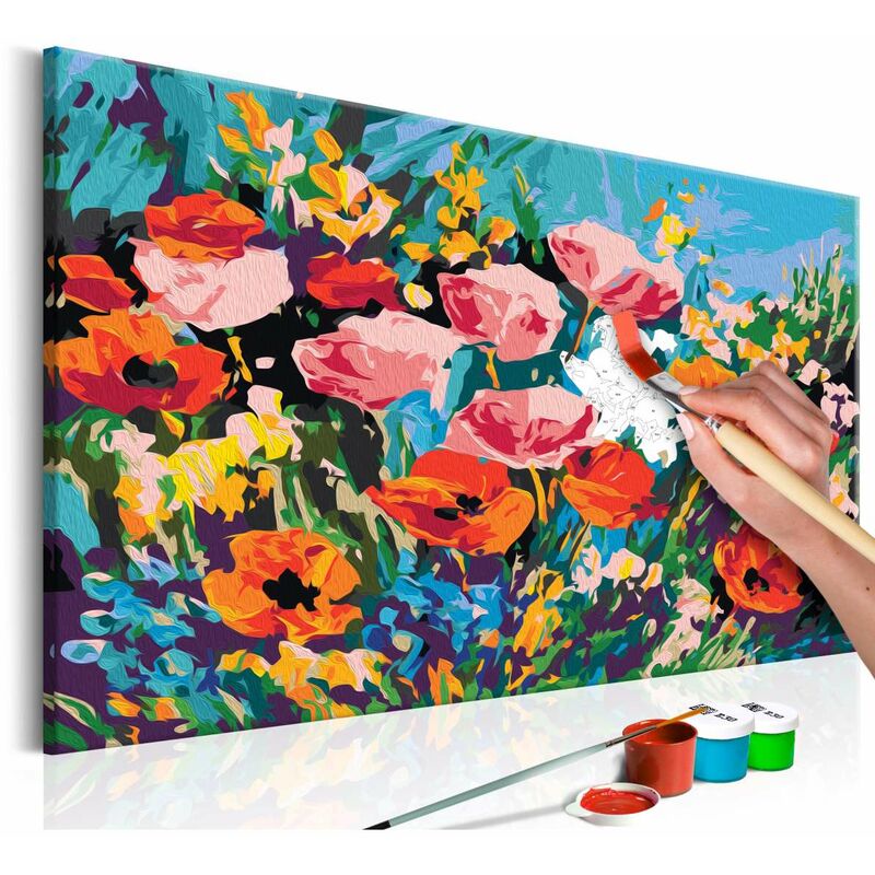 

Cuadro para colorear - Flores silvestres de colores Medidas 60X40