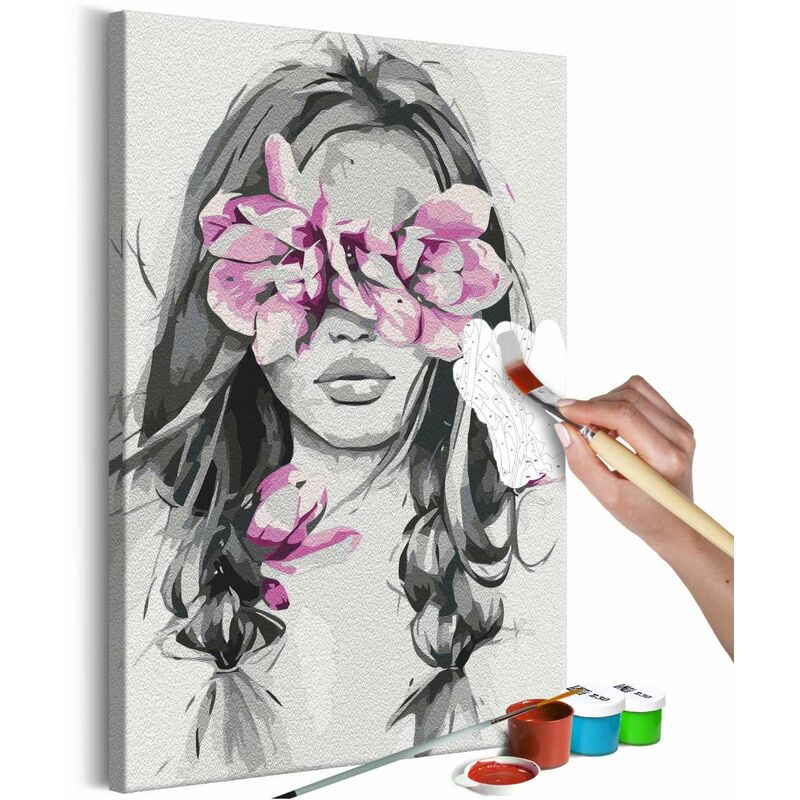 

Cuadro para colorear - Flowers On Eyes Medidas 40X60