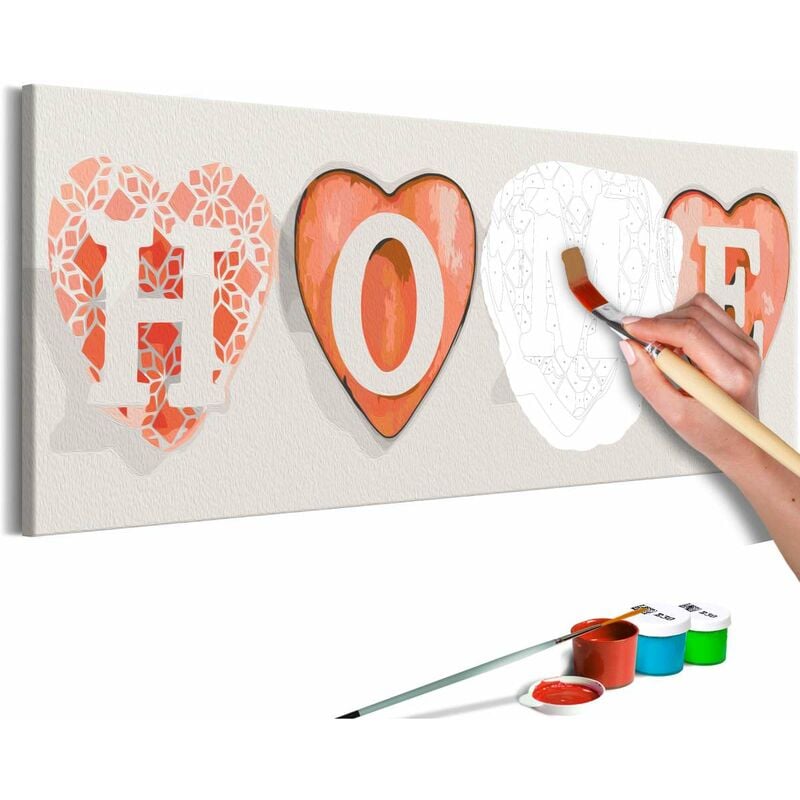

Cuadro para colorear - Four Hearts Medidas 90X30