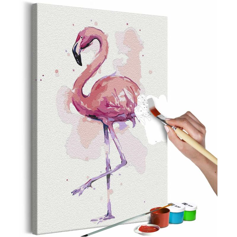 

Cuadro para colorear - Friendly Flamingo Medidas 40X60