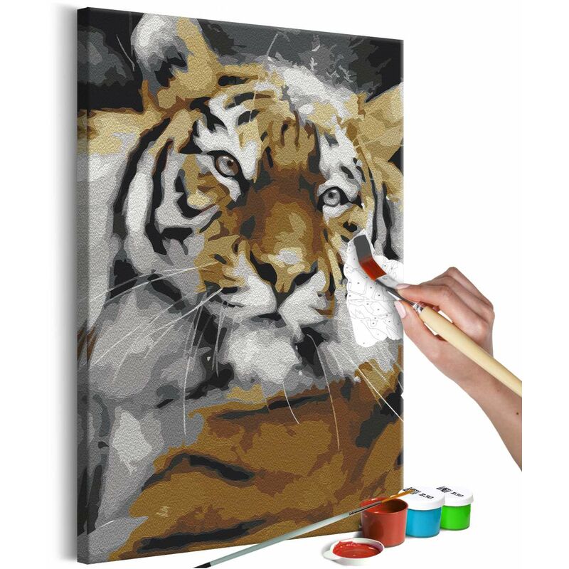 

Cuadro para colorear - Friendly Tiger Medidas 40X60