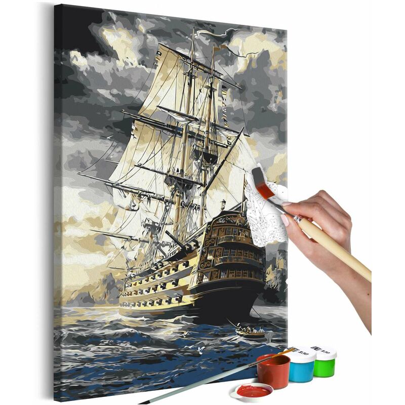 

Cuadro para colorear - Frigate Medidas 40X60