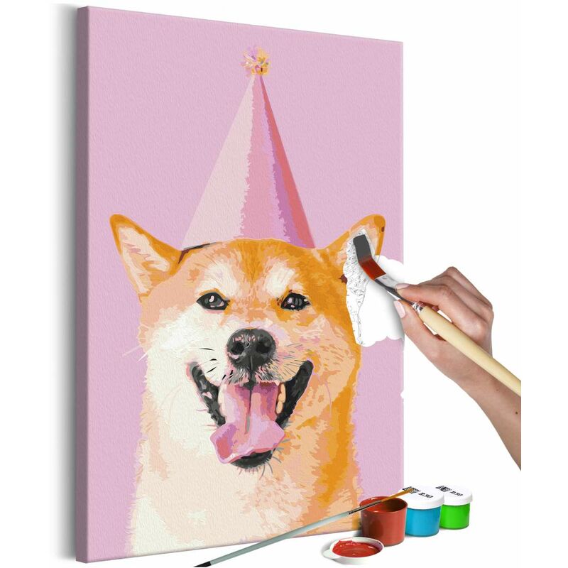 

Cuadro para colorear - Funny Shiba Medidas 40X60