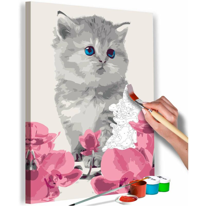 

Cuadro para colorear - Gatito Medidas 40X60