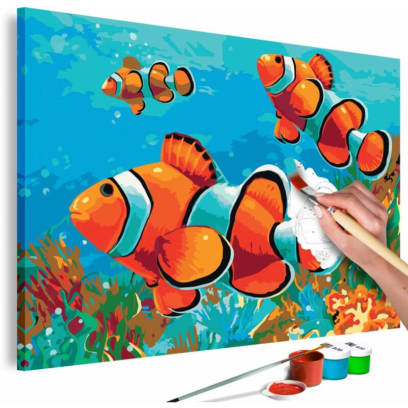 

Cuadro para colorear - Gold Fishes Medidas 60X40