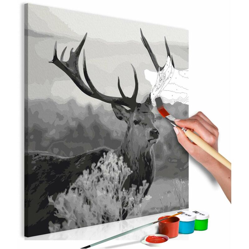 

Cuadro para colorear - Grey Wildness Medidas 40X40