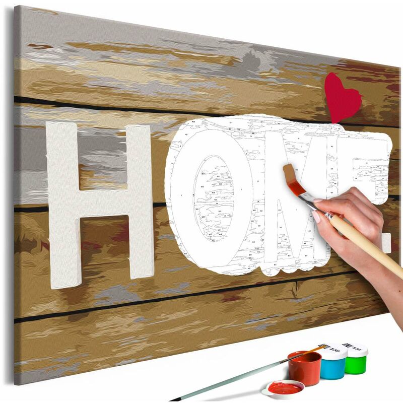 

Cuadro para colorear - Home with Heart Medidas 60X40