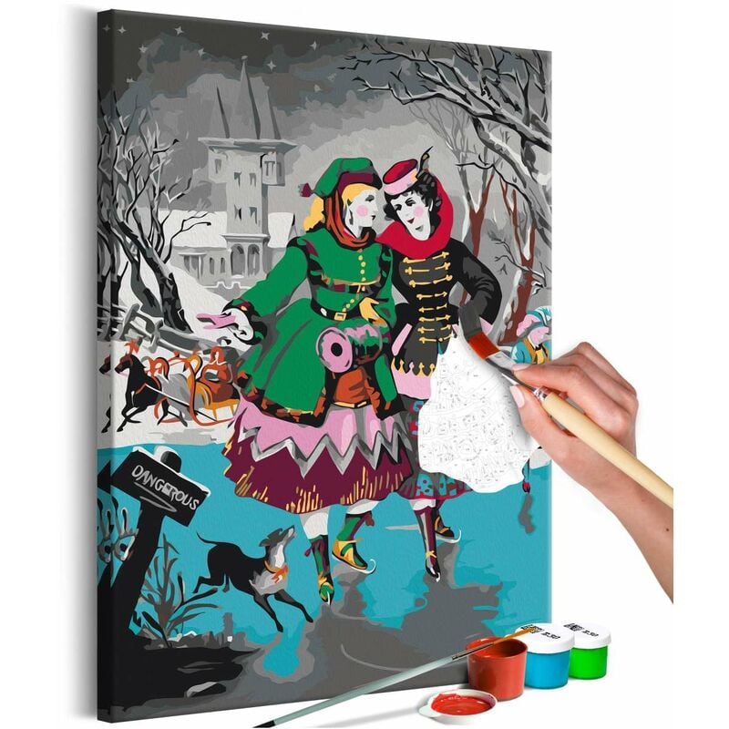 

Cuadro para colorear - Ice Skating Medidas 40X60