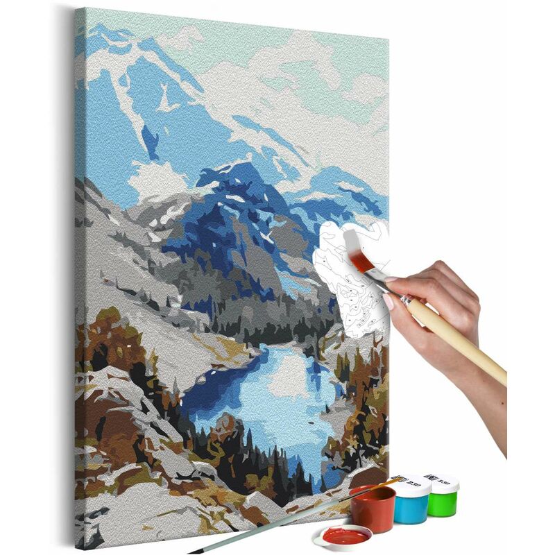 

Cuadro para colorear - Lake in the Mountains Medidas 40X60