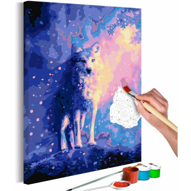 

Cuadro para colorear - Lobo Medidas 40X60