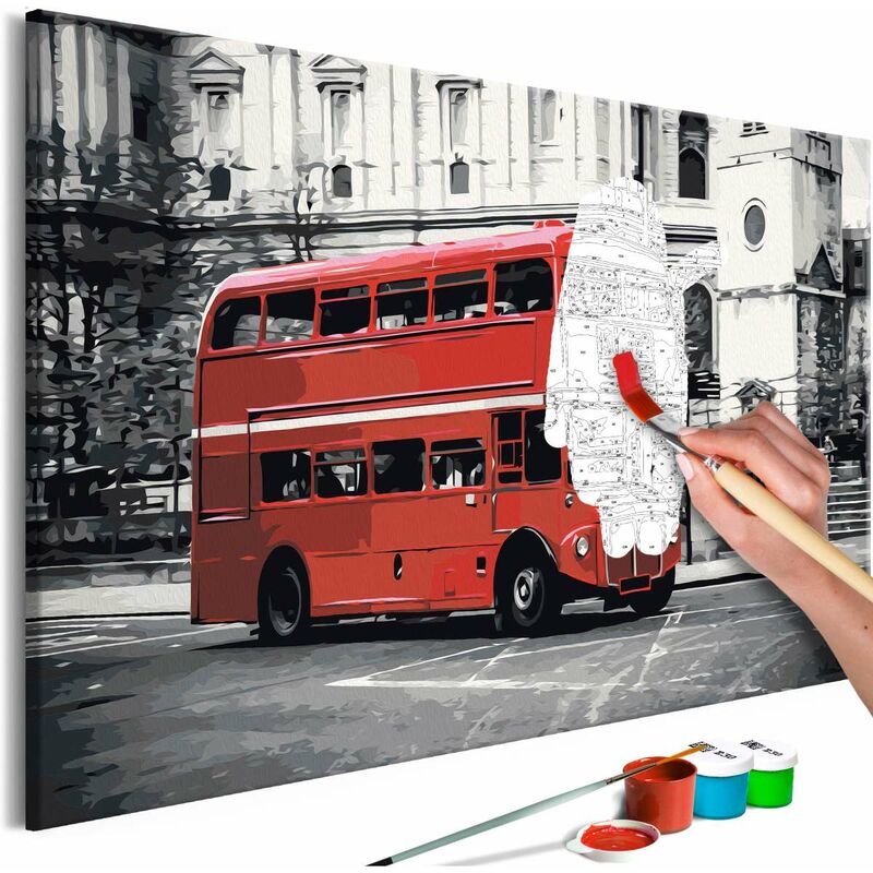 

Cuadro para colorear - London Bus Medidas 60X40