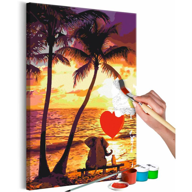 

Cuadro para colorear - Love and Sunset Medidas 40X60