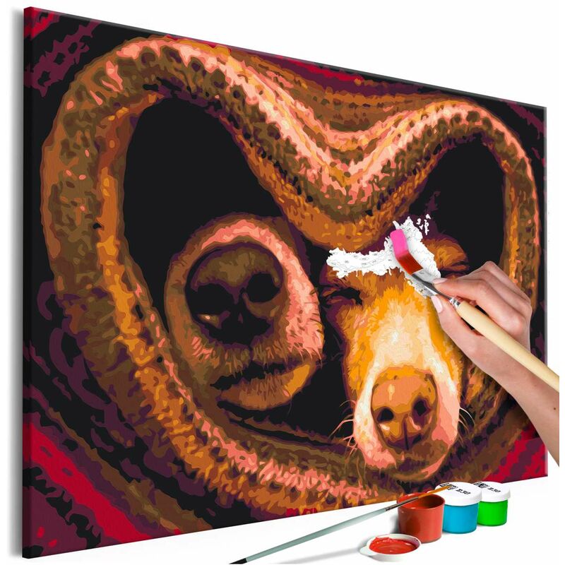 

Cuadro para colorear - Lovely Dogs Medidas 60X40