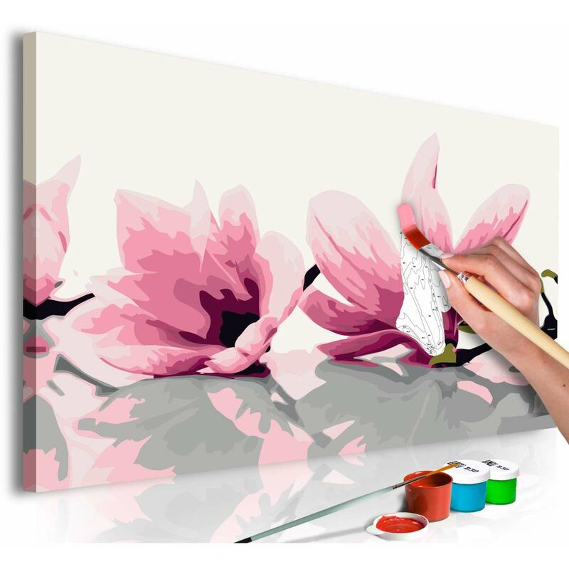 

Cuadro para colorear - Magnolia (fondo blanco) Medidas 60X40