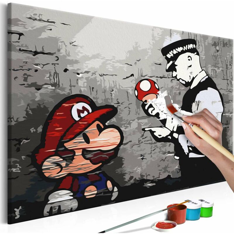 

Cuadro para colorear - Mario (Banksy) Medidas 60X40