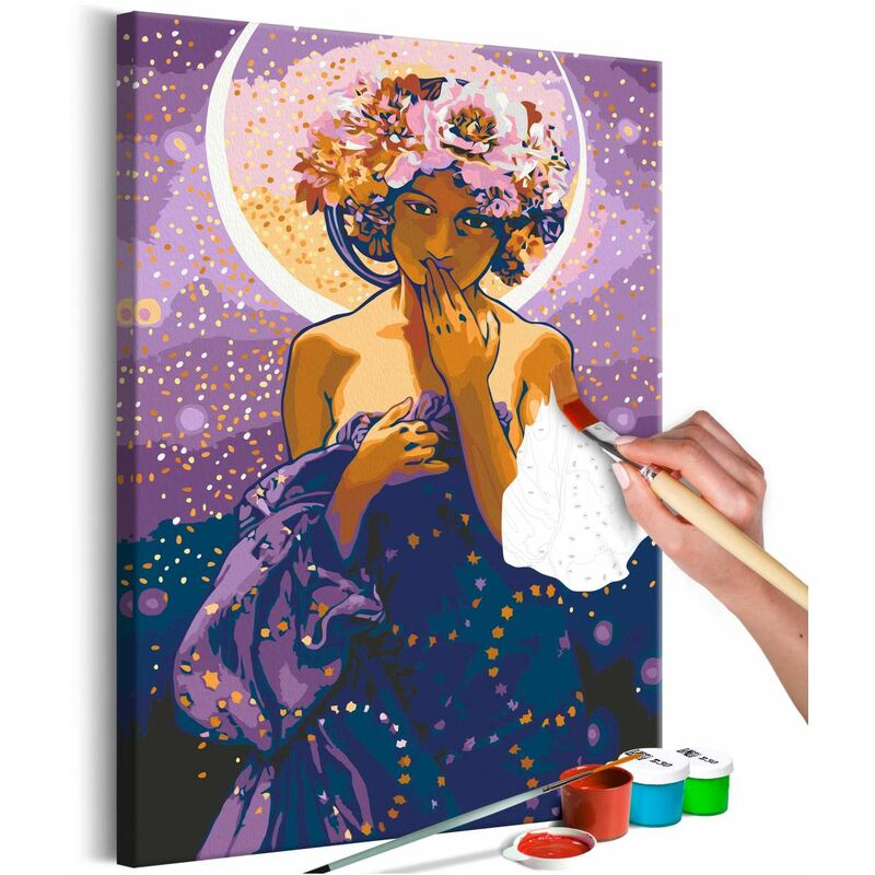

Cuadro para colorear - Moon Woman Medidas 40X60