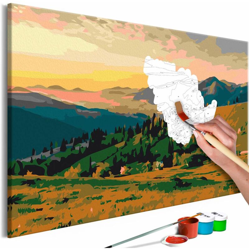 

Cuadro para colorear - Mountains at Sunrise Medidas 60X40