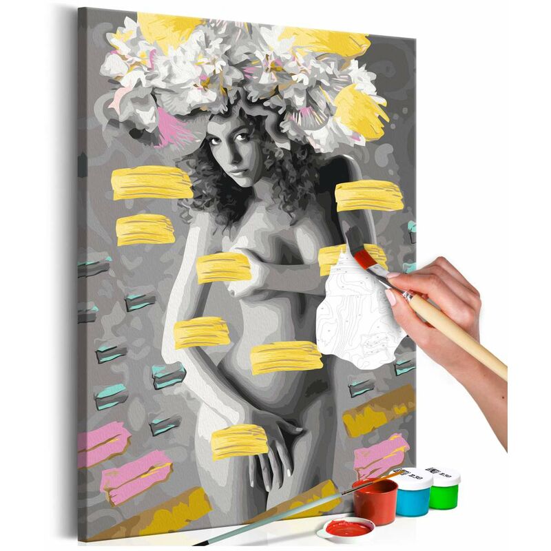 

Cuadro para colorear - Naked Woman With Flowers Medidas 40X60