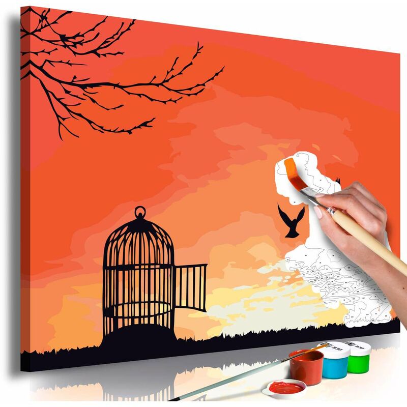 

Cuadro para colorear - Open Cage Medidas 60X40