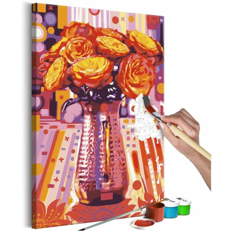 

Cuadro para colorear - Oriental Roses Medidas 40X60