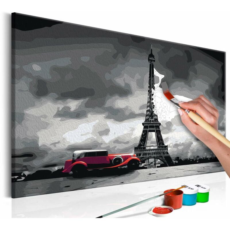 

Cuadro para colorear - París (limusina roja) Medidas 60X40