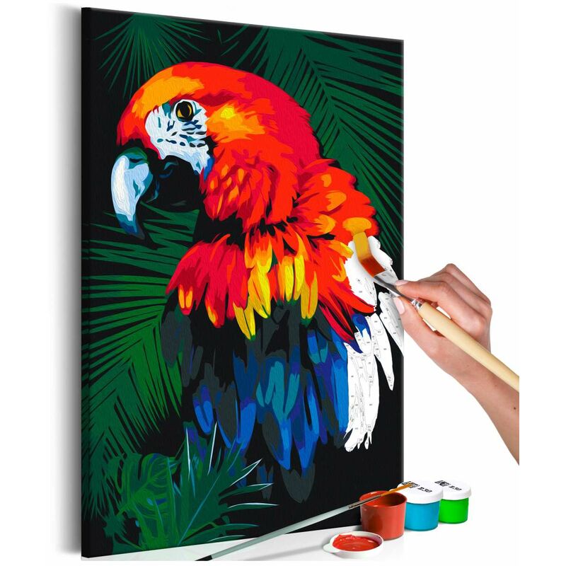 

Cuadro para colorear - Loro Medidas 40X60