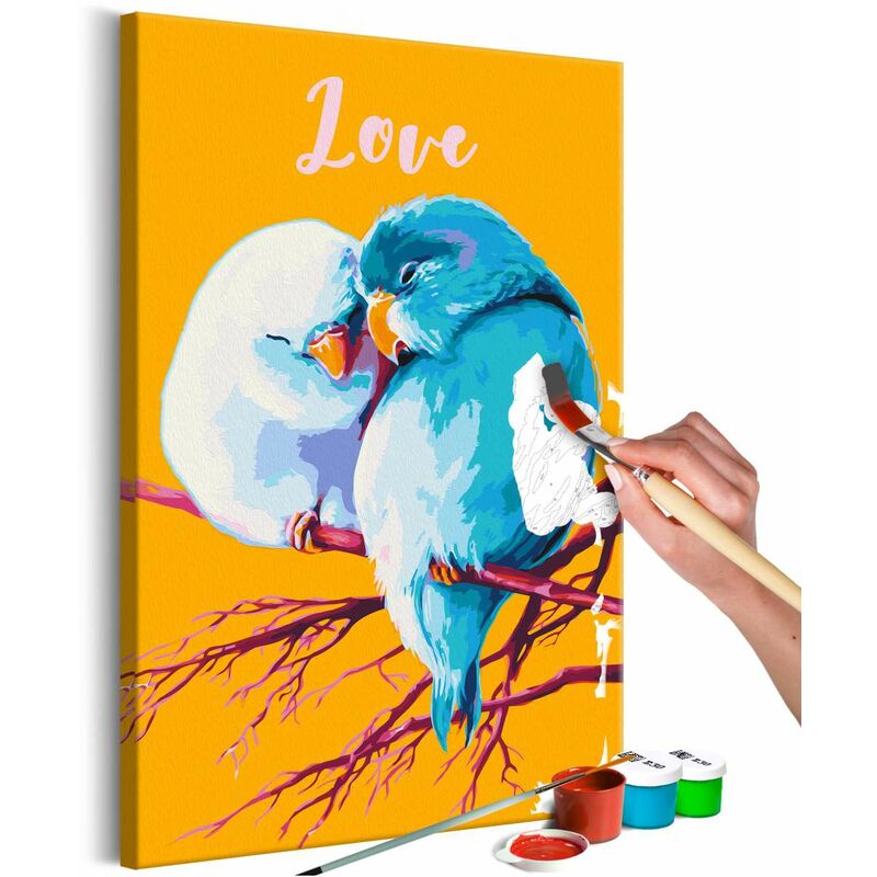 

Cuadro para colorear - Parrots in Love Medidas 40X60