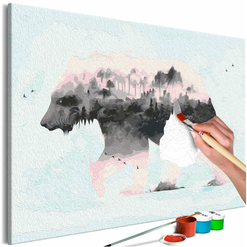 

Cuadro para colorear - Pastel Teddy Bear Medidas 60X40