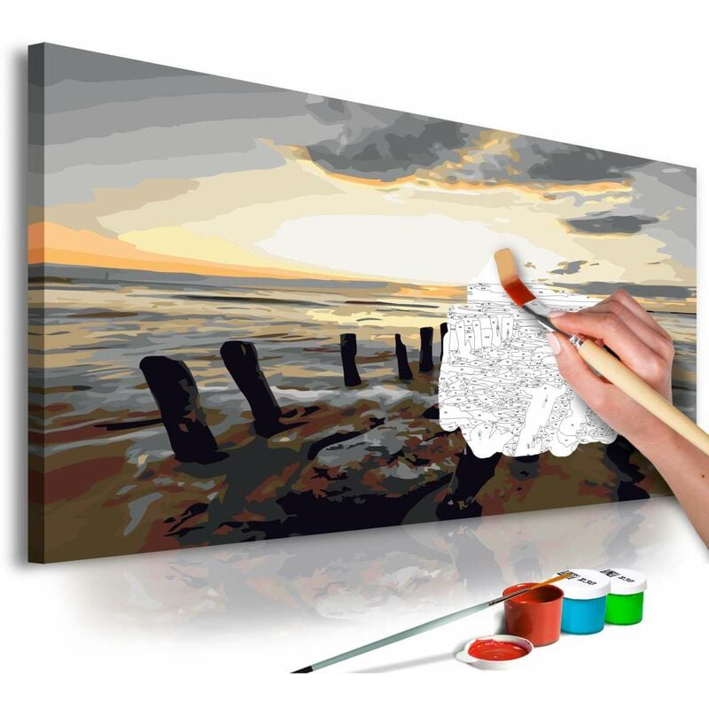 

Cuadro para colorear - Playa (la salida del sol) Medidas 60X40