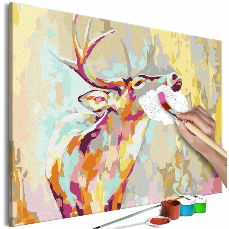 

Cuadro para colorear - Proud Deer Medidas 60X40