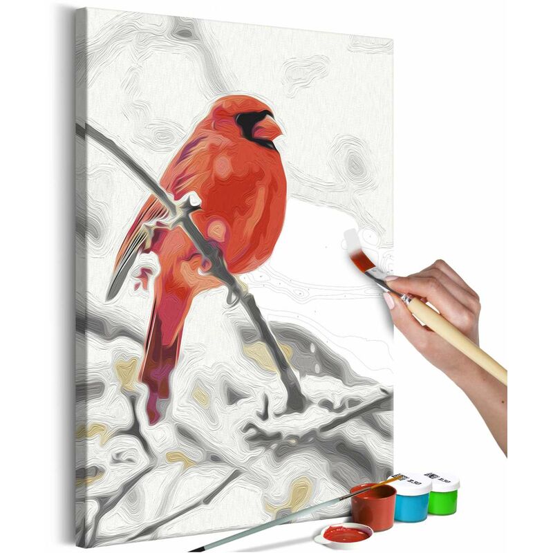 

Cuadro para colorear - Red Bird Medidas 40X60