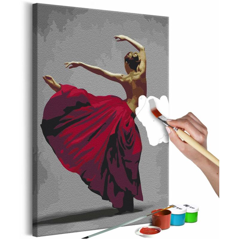 

Cuadro para colorear - Red Skirt Medidas 40X60