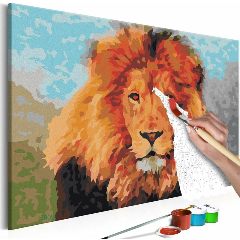 

Cuadro para colorear - Rey león Medidas 60X40