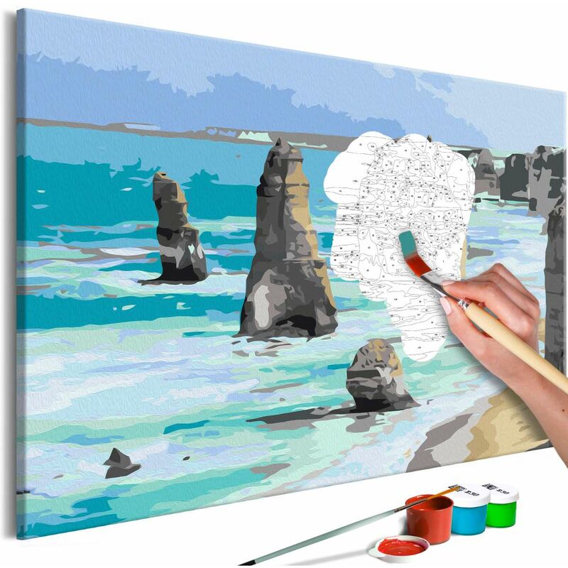 

Cuadro para colorear - Rocks in the Sea Medidas 60X40
