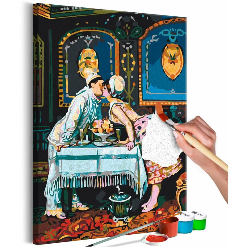 

Cuadro para colorear - The Kiss by Toulmouche Medidas 40X60