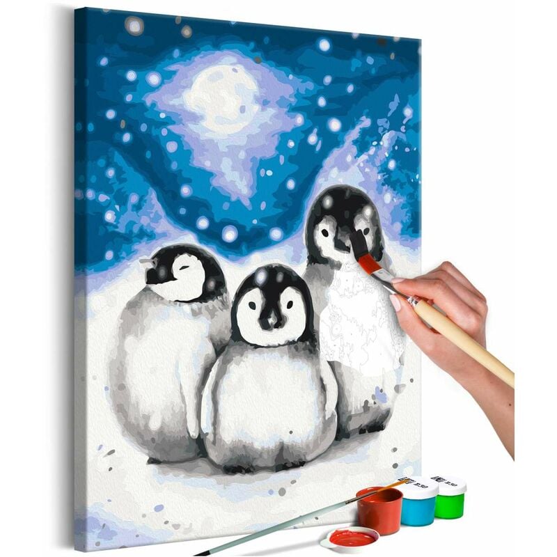 

Cuadro para colorear - Three Penguins Medidas 40X60