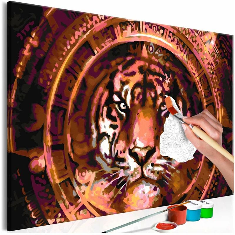 

Cuadro para colorear - Tiger and Ornaments Medidas 60X40