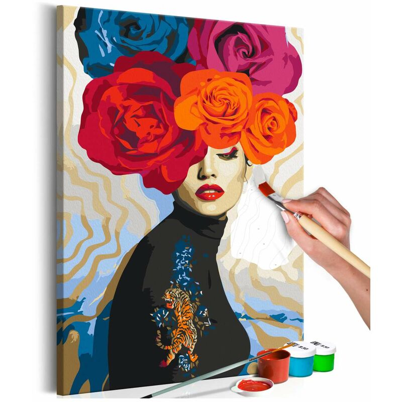 

Cuadro para colorear - Tiger on Shoulder Medidas 40X60