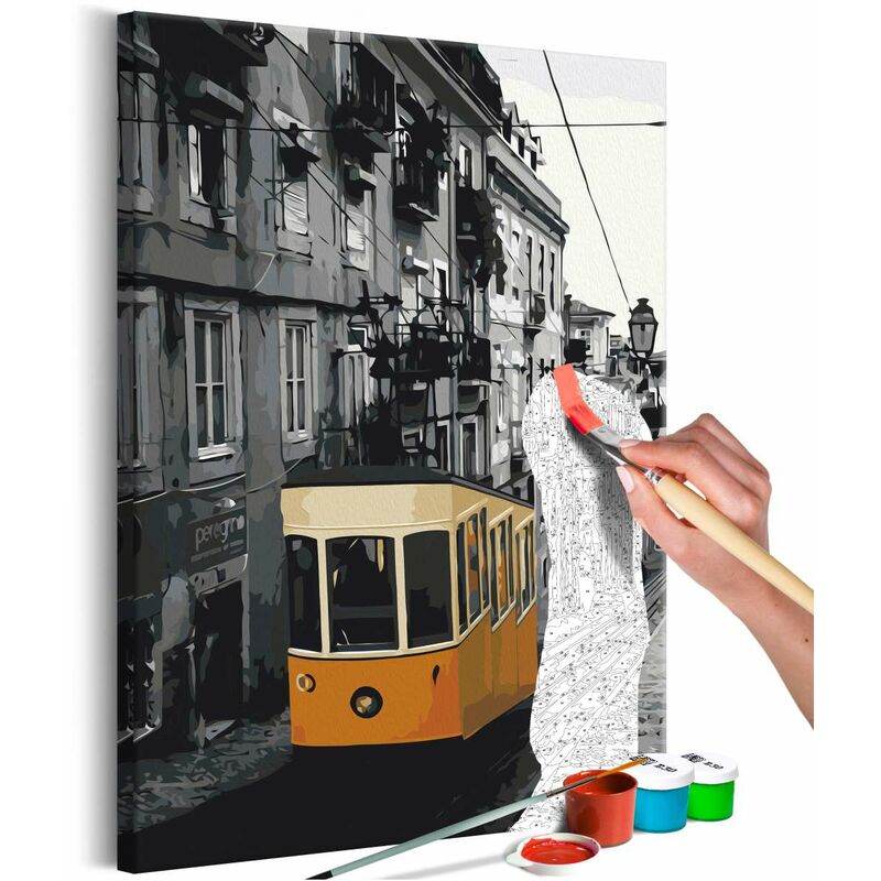

Cuadro para colorear - Tram in Lisbon Medidas 40X60