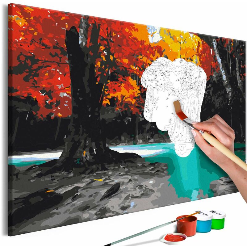 

Cuadro para colorear - Tree at the Waterfall Medidas 60X40