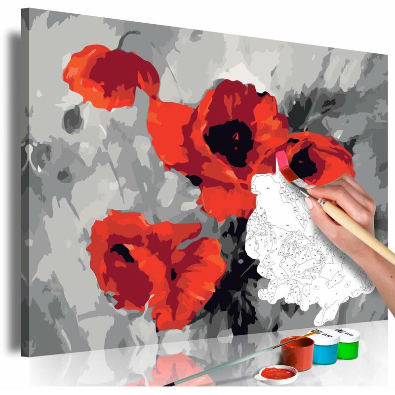 

Cuadro para colorear - Un ramo de amapolas Medidas 60X40