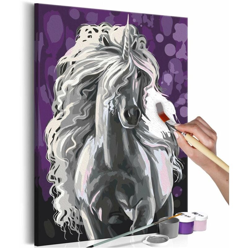 

Cuadro para colorear - Unicornio blanco Medidas 40X60