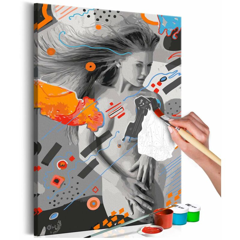 

Cuadro para colorear - Wind in Hair Medidas 40X60