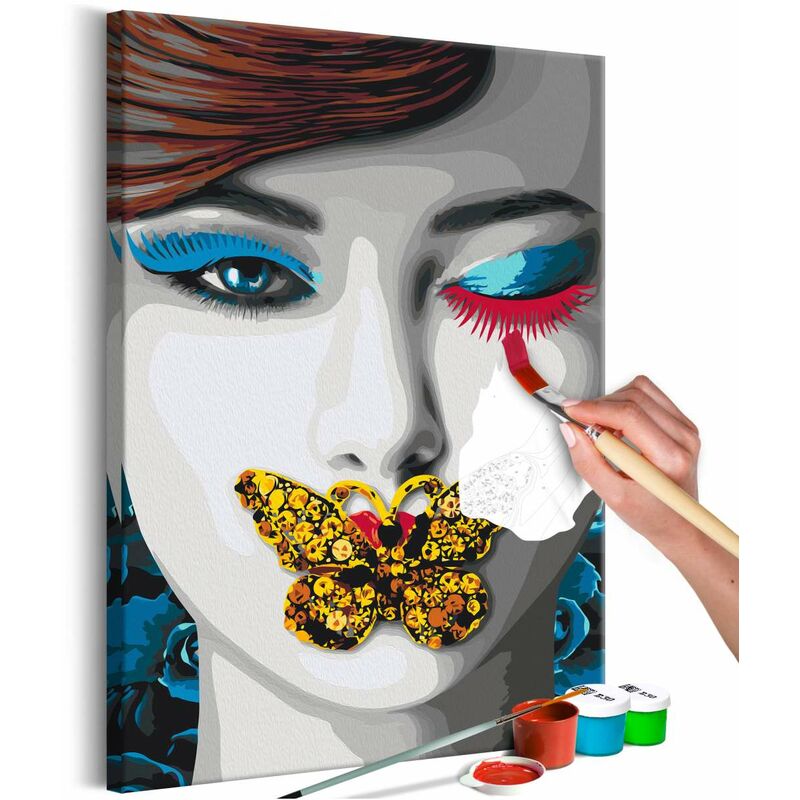 

Cuadro para colorear - Winking Woman Medidas 40X60