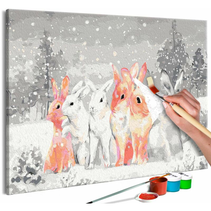 

Cuadro para colorear - Winter Bunnies Medidas 60X40