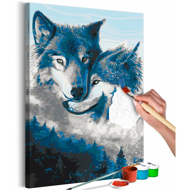 

Cuadro para colorear - Wolves in Love Medidas 40X60