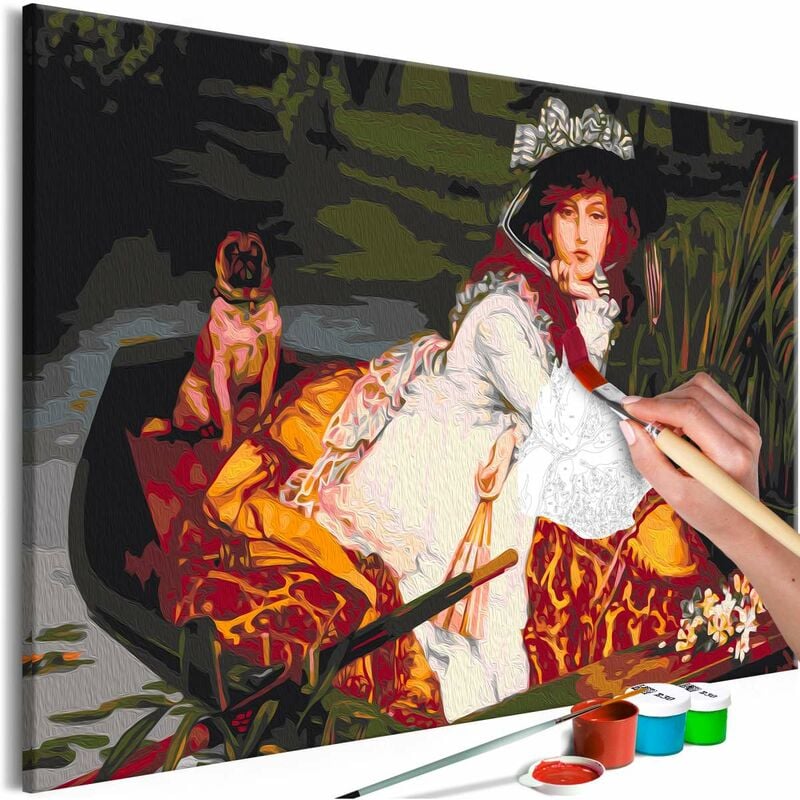 

Cuadro para colorear - Woman in the Boat Medidas 60X40