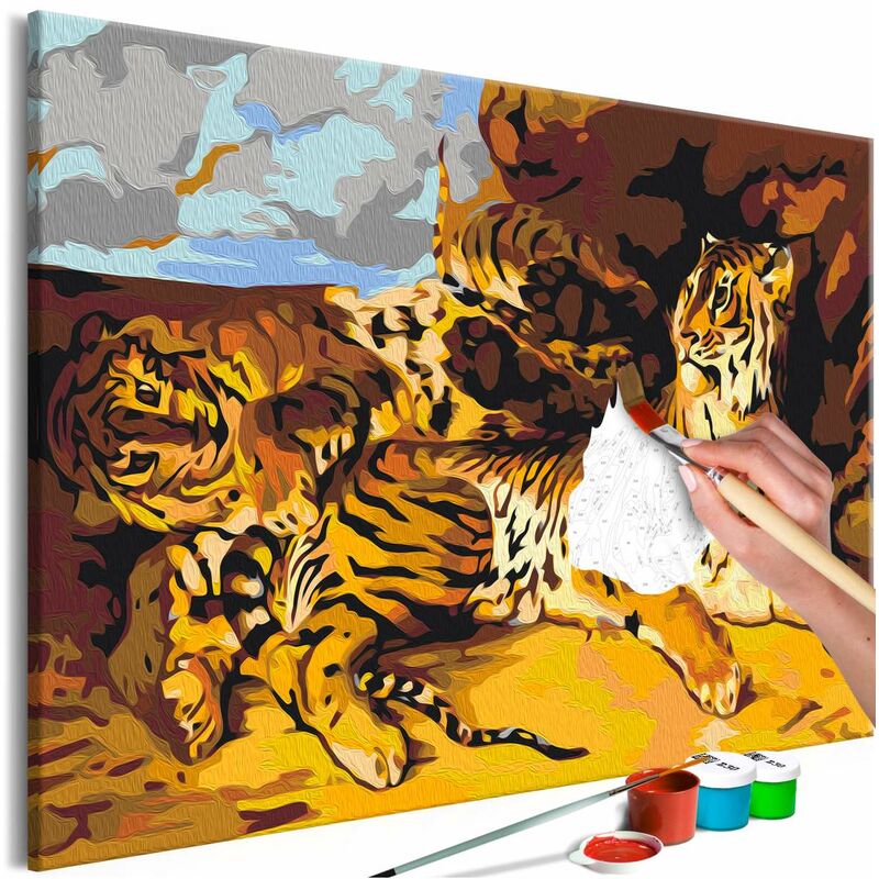 

Cuadro para colorear - Young Tiger With Mother Medidas 60X40