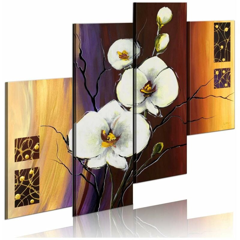 

Cuadro pintado - Orquídea blanca Medidas 120X100