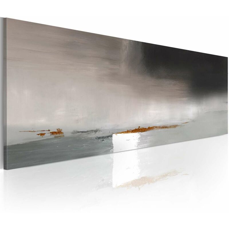 

Cuadro pintado - Tonos grises llenos de expresión Medidas 100X40